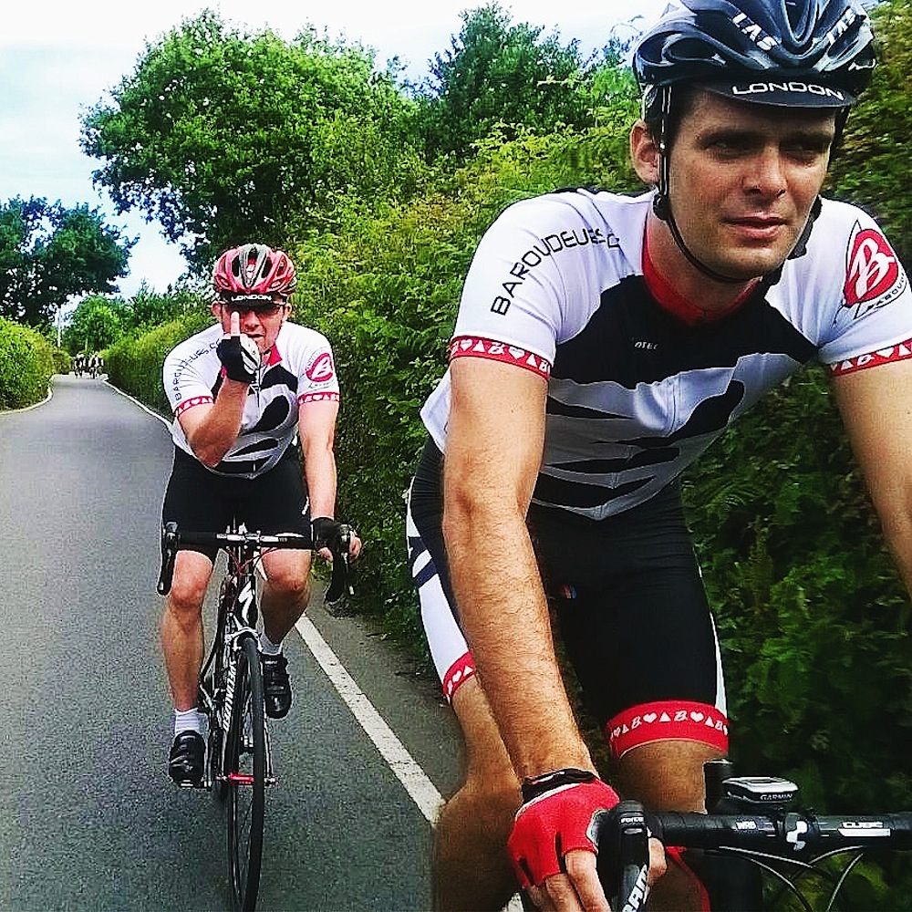 Baron and Stu saying hi