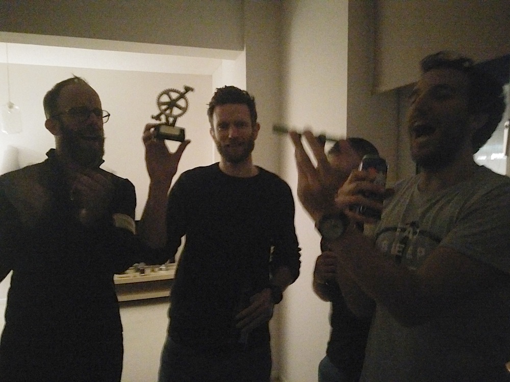 Kostas 'Honey Badger' cheered as the Combative Baroudeur