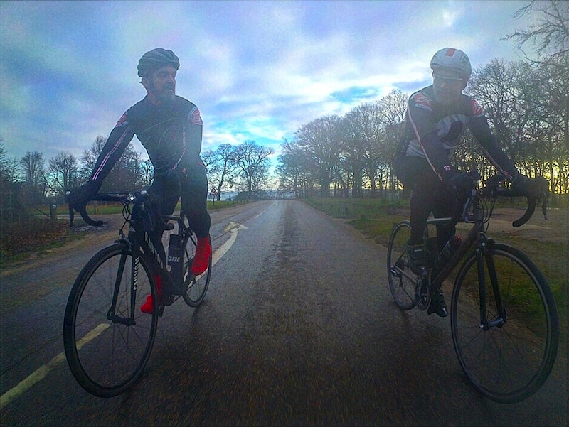 Current and previous designs riding side-by-side